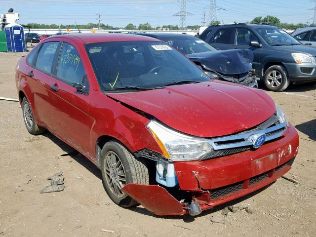 1FAHP3FN6BW119308 - 2011 FORD FOCUS SE RED photo 1