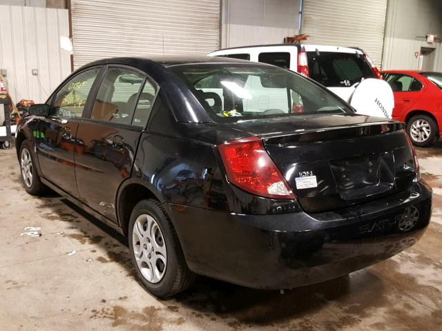1G8AJ52F04Z196243 - 2004 SATURN ION LEVEL BLACK photo 3