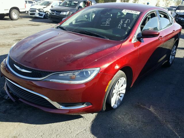 1C3CCCAB0FN731341 - 2015 CHRYSLER 200 LIMITE RED photo 2