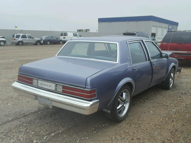 1G4XB69W8FW449205 - 1985 BUICK SKYLARK X- BLUE photo 4