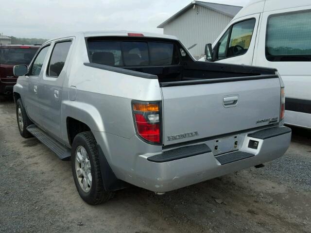 2HJYK16516H527776 - 2006 HONDA RIDGELINE SILVER photo 3