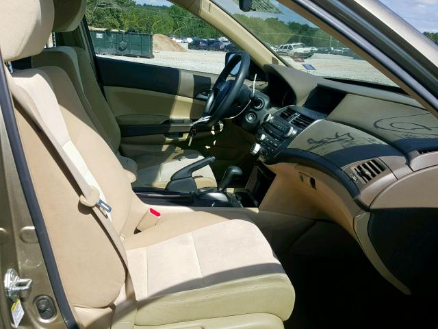 1HGCP26489A008502 - 2009 HONDA ACCORD LXP GOLD photo 5