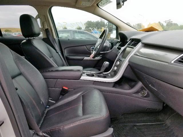 2FMDK4JC8EBB13658 - 2014 FORD EDGE SEL SILVER photo 5