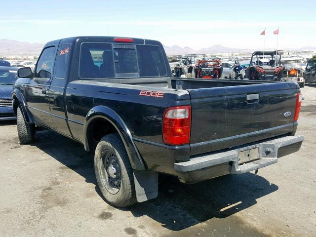 1FTYR14U85PB08361 - 2005 FORD RANGER SUP BLACK photo 3