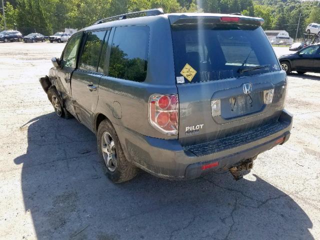 5FNYF18318B043409 - 2008 HONDA PILOT SE GRAY photo 3