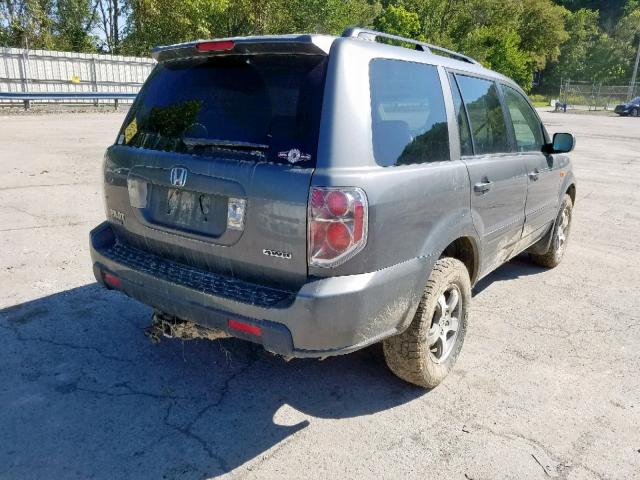 5FNYF18318B043409 - 2008 HONDA PILOT SE GRAY photo 4