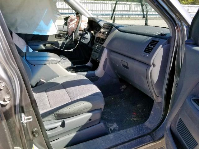 5FNYF18318B043409 - 2008 HONDA PILOT SE GRAY photo 5