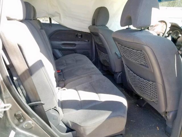 5FNYF18318B043409 - 2008 HONDA PILOT SE GRAY photo 6