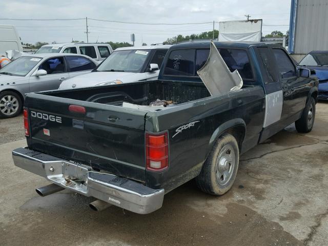 1B7GL23X1SS290184 - 1995 DODGE DAKOTA GREEN photo 4