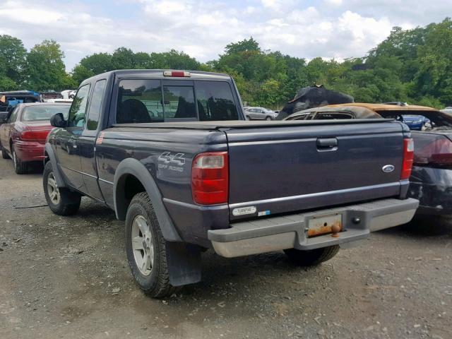 1FTZR45E02TA16385 - 2002 FORD RANGER SUP BLUE photo 3