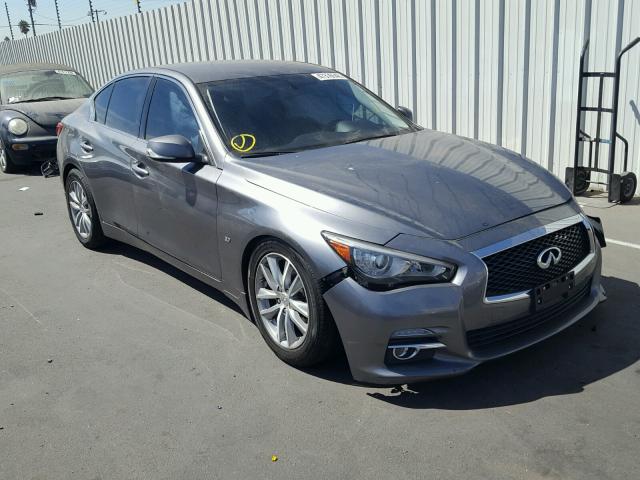 JN1BV7AP5FM347844 - 2015 INFINITI Q50 BASE GRAY photo 1