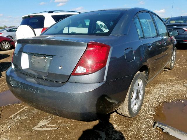 1G8AL52F84Z123941 - 2004 SATURN ION LEVEL GRAY photo 4