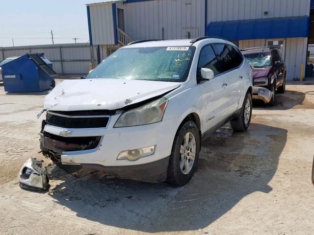 1GNER23D99S158528 - 2009 CHEVROLET TRAVERSE L WHITE photo 2