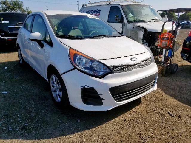 KNADM5A36G6648510 - 2016 KIA RIO LX WHITE photo 1