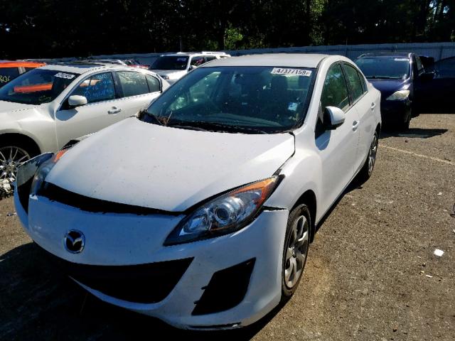 JM1BL1VF3B1448507 - 2011 MAZDA 3 I WHITE photo 2