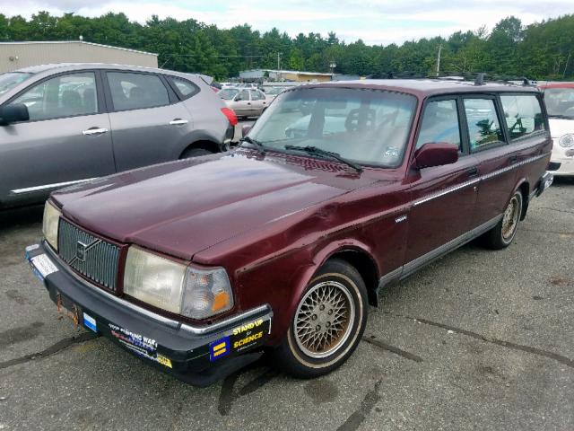 YV1AW880XP1955912 - 1993 VOLVO 240 MAROON photo 2