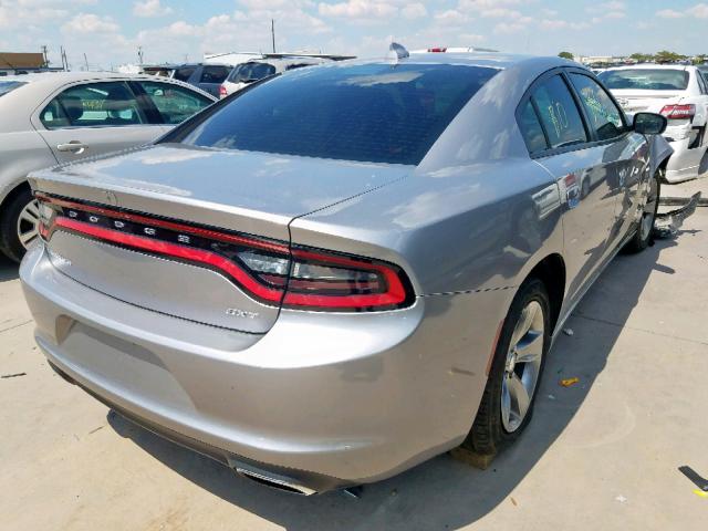 2C3CDXHG4GH286019 - 2016 DODGE CHARGER SX SILVER photo 4