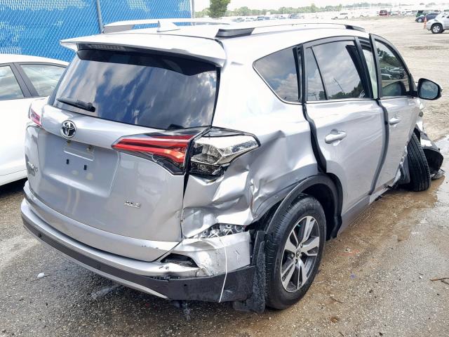 JTMWFREV5JJ172442 - 2018 TOYOTA RAV4 ADVEN SILVER photo 4