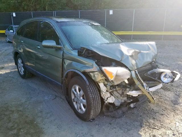 JHLRE38768C043363 - 2008 HONDA CR-V EXL GREEN photo 1