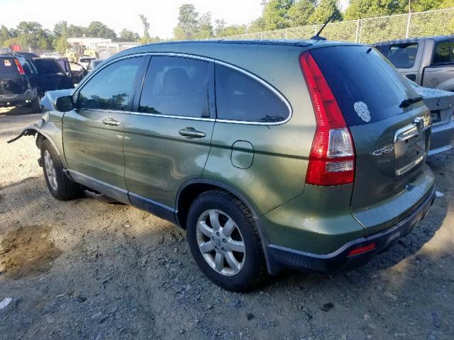 JHLRE38768C043363 - 2008 HONDA CR-V EXL GREEN photo 3