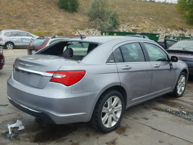 1C3CCBAB3DN764356 - 2013 CHRYSLER 200 LX SILVER photo 4