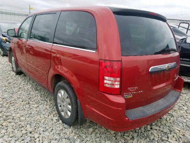 2A4RR4DE3AR178237 - 2010 CHRYSLER TOWN & COU MAROON photo 3