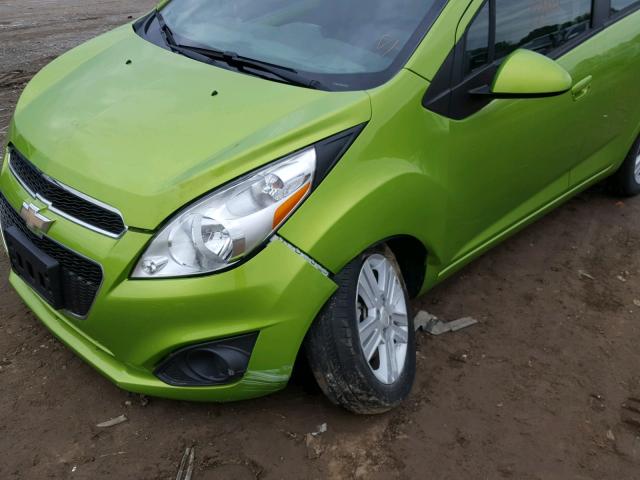 KL8CB6S95EC498975 - 2014 CHEVROLET SPARK LS GREEN photo 9