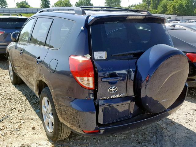 JTMZD31V876024514 - 2007 TOYOTA RAV4 LIMIT BLUE photo 3