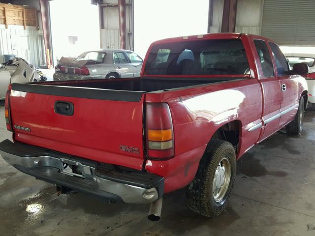 2GTEC19T611210737 - 2001 GMC NEW SIERRA RED photo 4