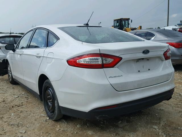 3FA6P0G78FR291175 - 2015 FORD FUSION S WHITE photo 3