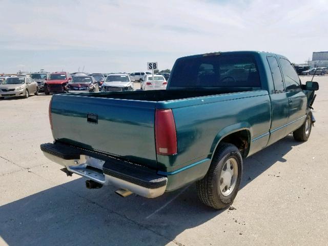 1GTEC19R3VE510762 - 1997 GMC SIERRA C15 GREEN photo 4