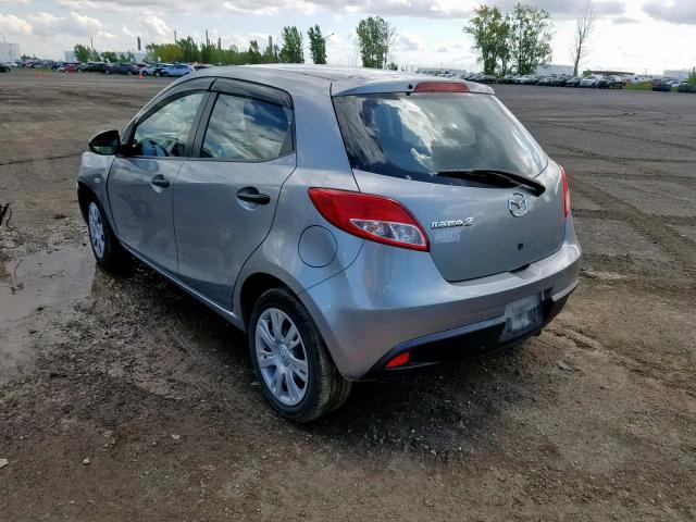 JM1DE1KY7E0179785 - 2014 MAZDA MAZDA2 SPO GRAY photo 3