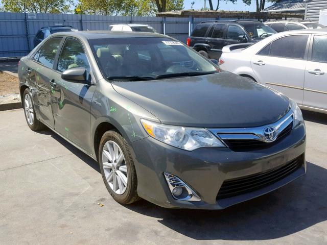 4T1BD1FK5CU001925 - 2012 TOYOTA CAMRY HYBR GRAY photo 1