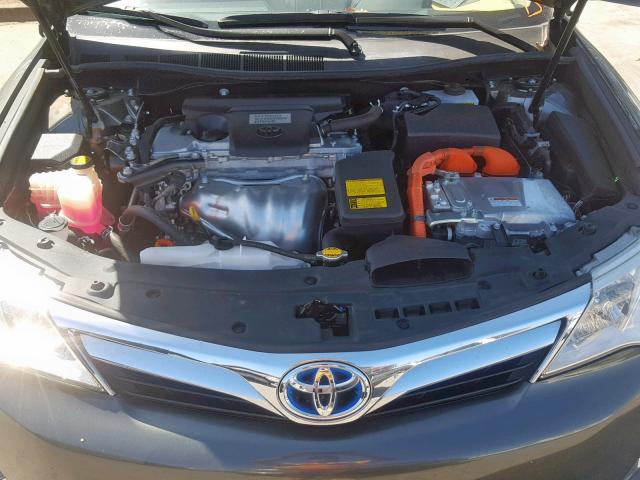 4T1BD1FK5CU001925 - 2012 TOYOTA CAMRY HYBR GRAY photo 7