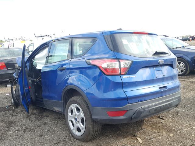 1FMCU0F77HUC20225 - 2017 FORD ESCAPE S BLUE photo 3