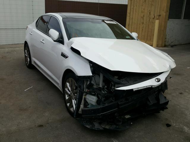 5XXGR4A66FG427947 - 2015 KIA OPTIMA SX WHITE photo 1