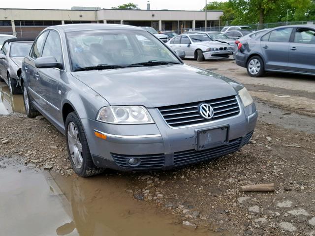 WVWRH63B52P223953 - 2002 VOLKSWAGEN PASSAT GLX GRAY photo 1