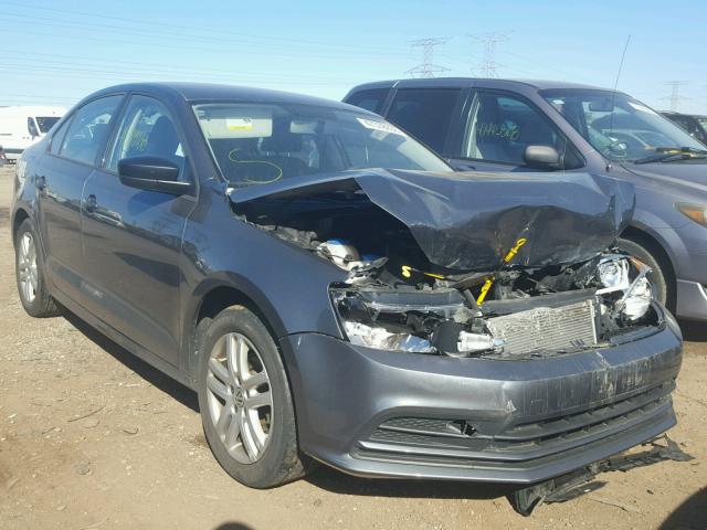 3VW2K7AJ4FM225009 - 2015 VOLKSWAGEN JETTA BASE GRAY photo 1