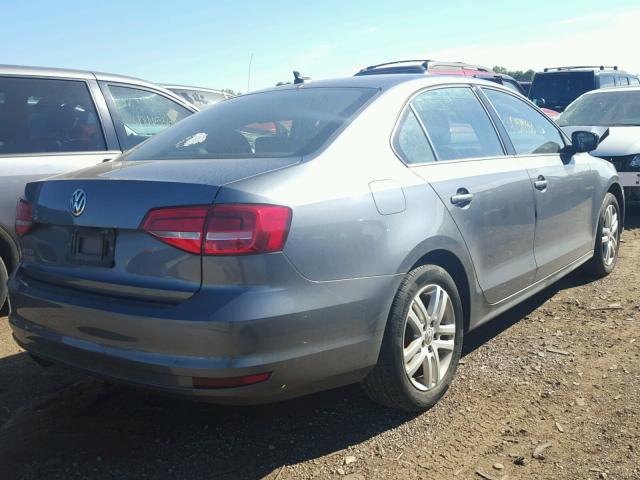 3VW2K7AJ4FM225009 - 2015 VOLKSWAGEN JETTA BASE GRAY photo 4