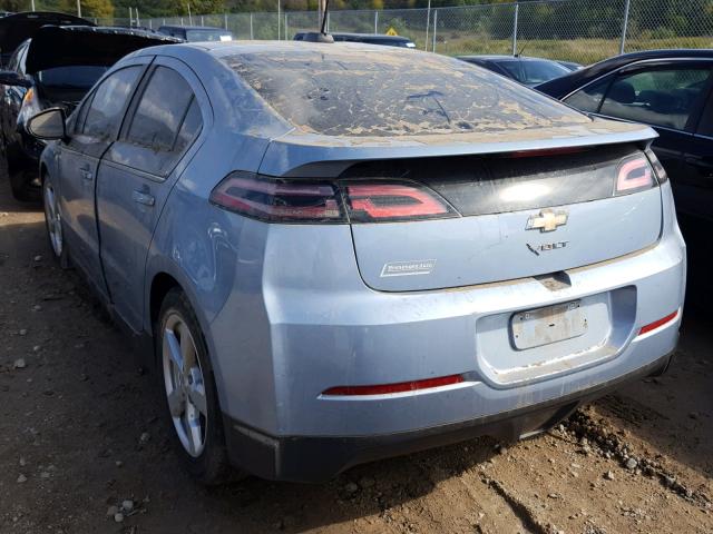 1G1RC6E4XFU132593 - 2015 CHEVROLET VOLT BLUE photo 3