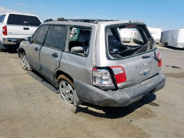 JF1SF63571H761537 - 2001 SUBARU FORESTER L SILVER photo 3