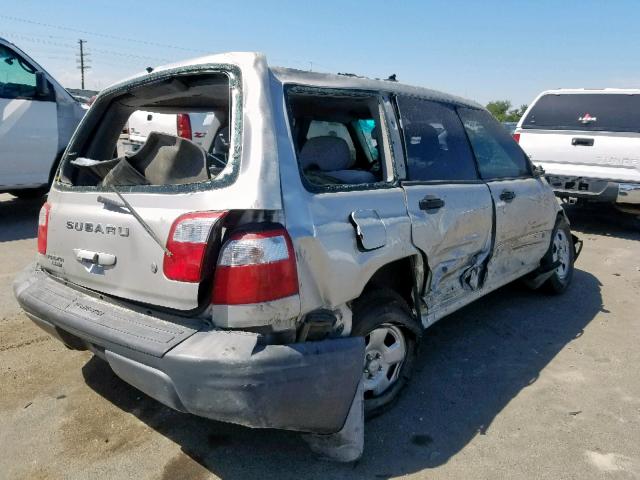 JF1SF63571H761537 - 2001 SUBARU FORESTER L SILVER photo 4