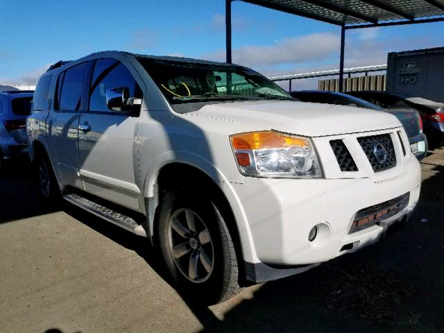 5N1AA0ND7AN616825 - 2010 NISSAN ARMADA SE WHITE photo 1