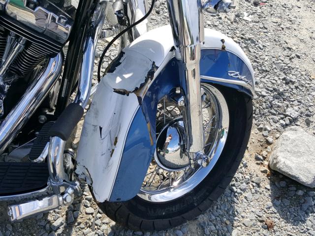 1HD1JDB145Y067707 - 2005 HARLEY-DAVIDSON FLSTNI WHITE photo 9