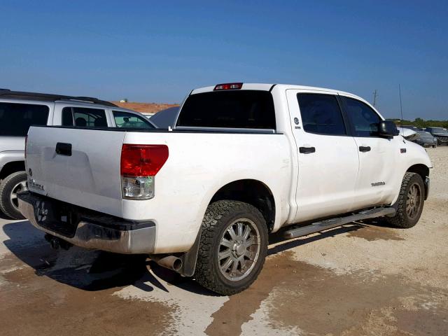 5TFEY5F15CX130301 - 2012 TOYOTA TUNDRA CRE WHITE photo 4