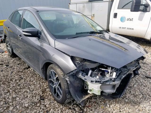 1FADP3H23JL239181 - 2018 FORD FOCUS SEL CHARCOAL photo 1