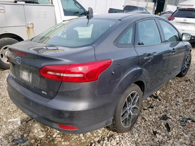 1FADP3H23JL239181 - 2018 FORD FOCUS SEL CHARCOAL photo 4