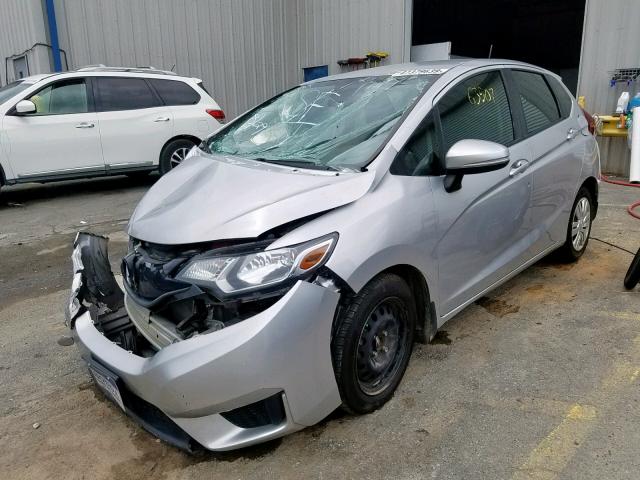 3HGGK5H50FM729077 - 2015 HONDA FIT LX SILVER photo 2