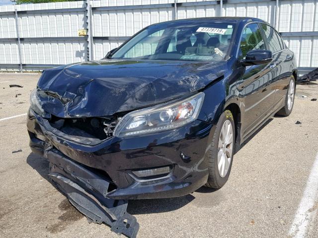 1HGCR2F76EA189193 - 2014 HONDA ACCORD EX BLACK photo 2