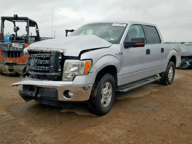 1FTEW1CM8CKD80030 - 2012 FORD F150 SUPER SILVER photo 2